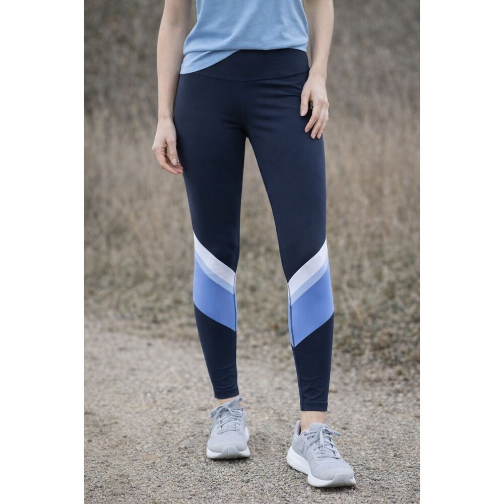 Adidas Wanderlust Pull-on Elastic Waist Leggings Blue XS
